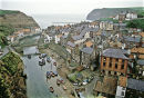 View of Staithes N. Yorkshire in the 80s.